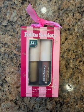 NEW Polite Society B.I.G Mouth Lip Plumping Oil Glosses Set of 2